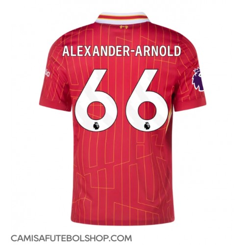 Camisa de time de futebol Liverpool Alexander-Arnold #66 Replicas 1º Equipamento 2024-25 Manga Curta